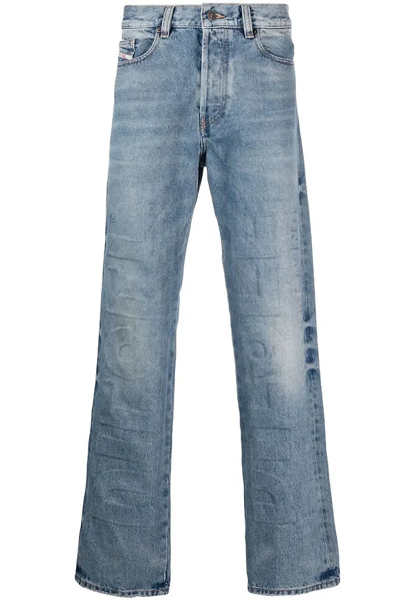 Diesel straight-jeans från 2010 - Blå