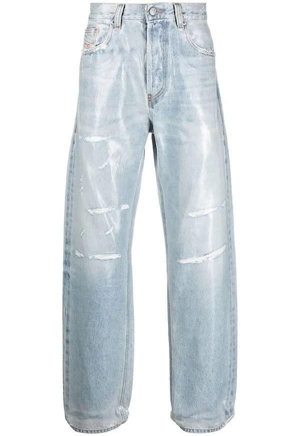Diesel straight-jeans från 2010 - Blå