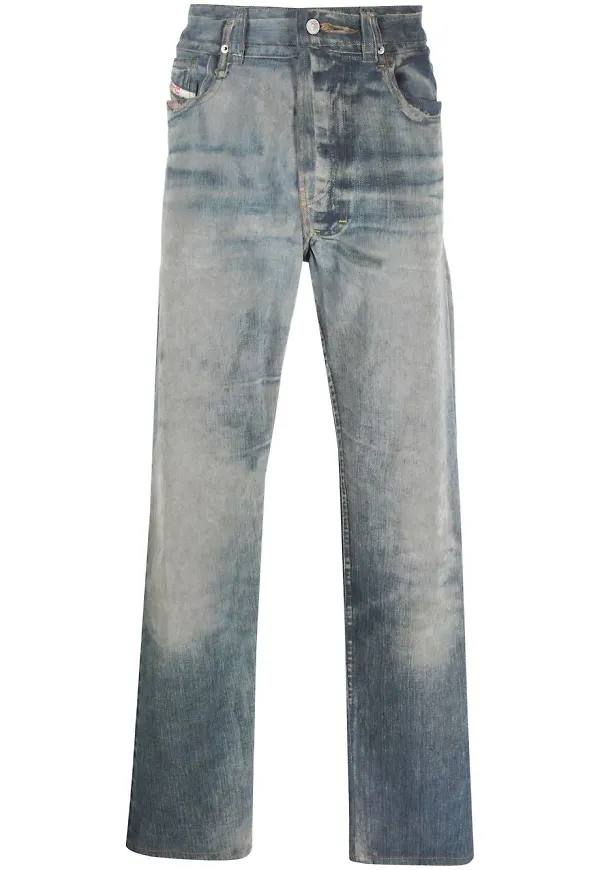 Diesel straight-jeans från 2010 - Blå