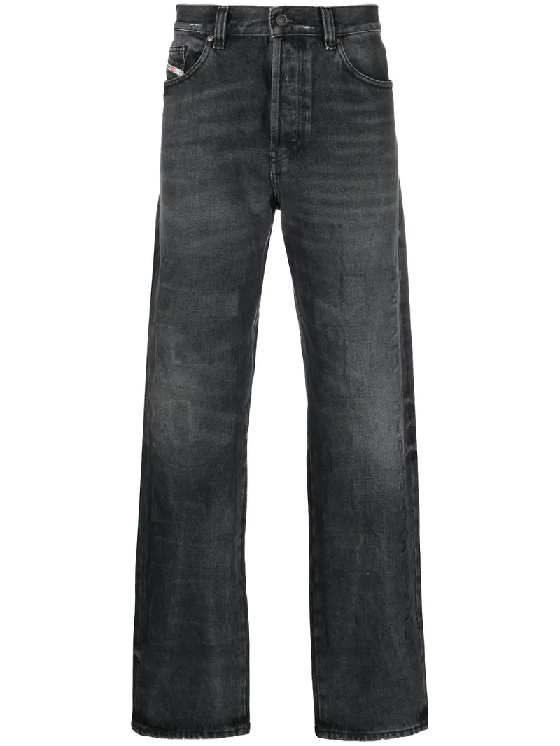 Diesel straight-jeans från 2010 - Svart