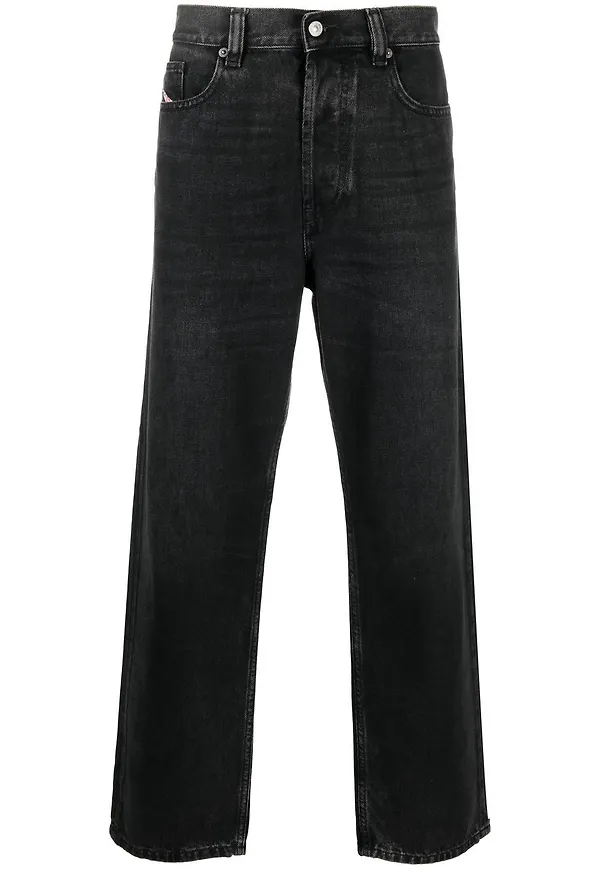 Diesel straight-jeans från 2010 - Svart