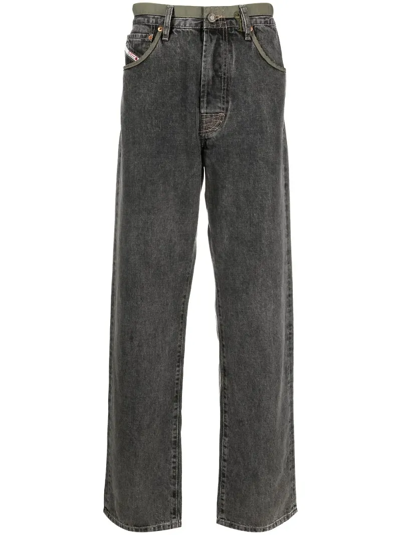 Diesel straight-jeans - Svart