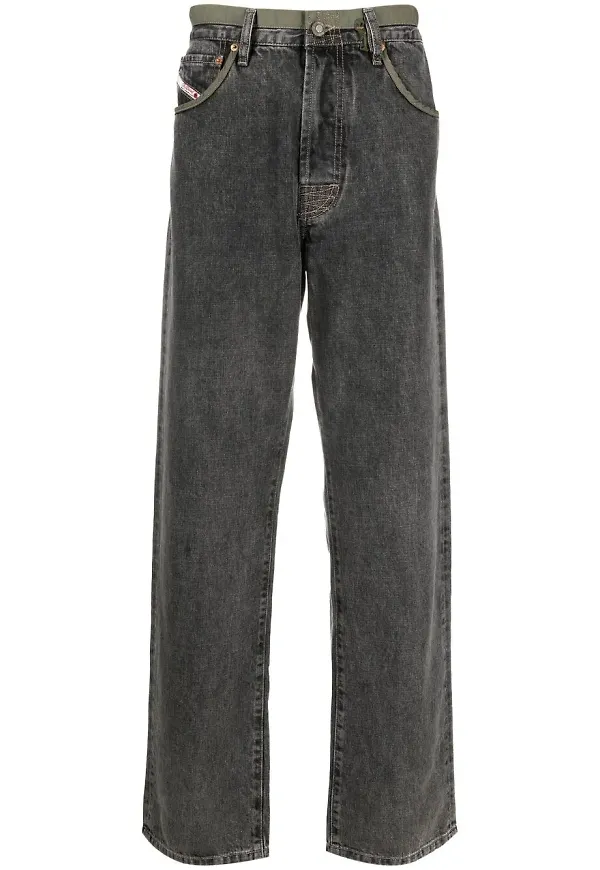 Diesel straight-jeans - Svart