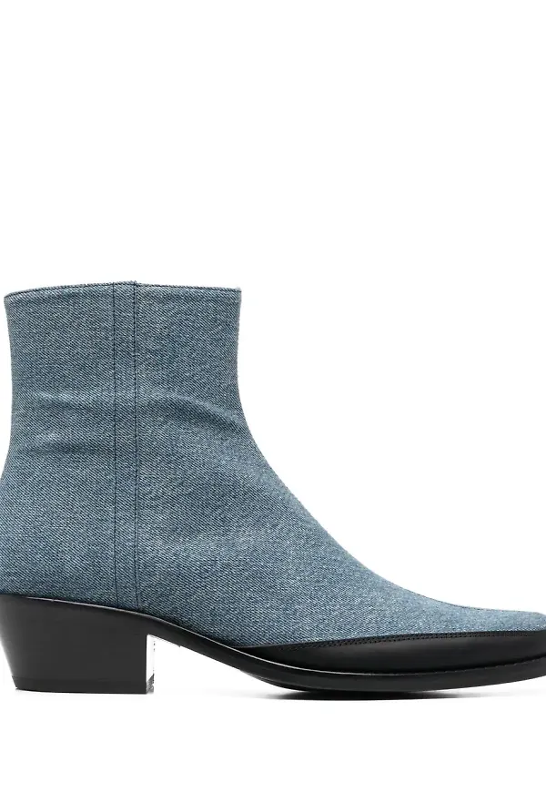 Diesel stövletter i denim - Blå