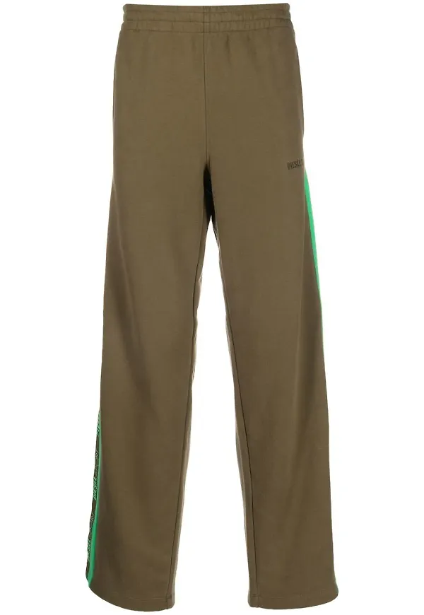 Diesel sweatpants med randdetalj - Grön