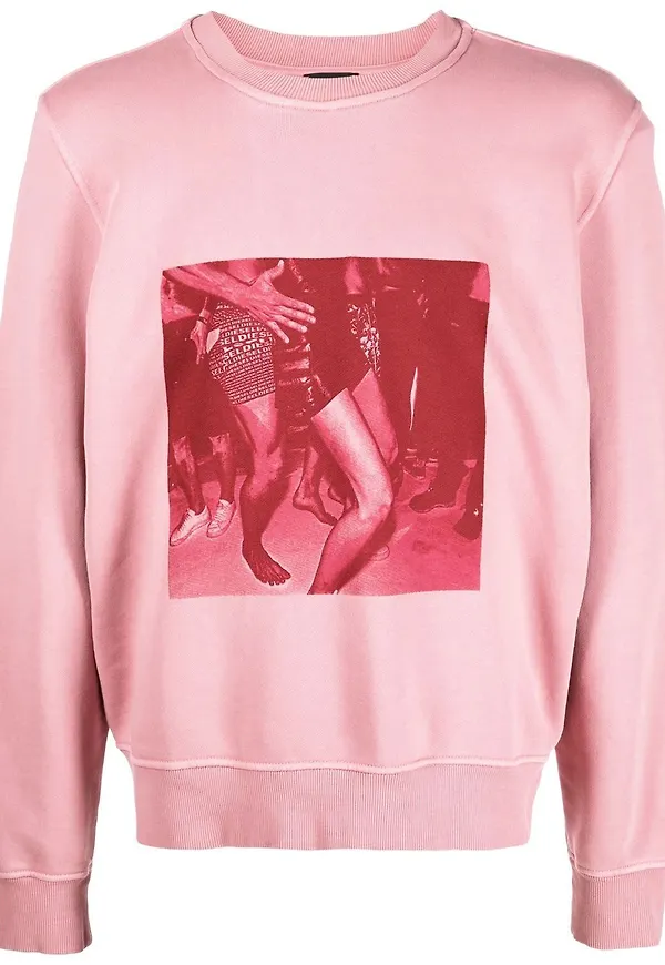 Diesel sweatshirt med tryck - Rosa