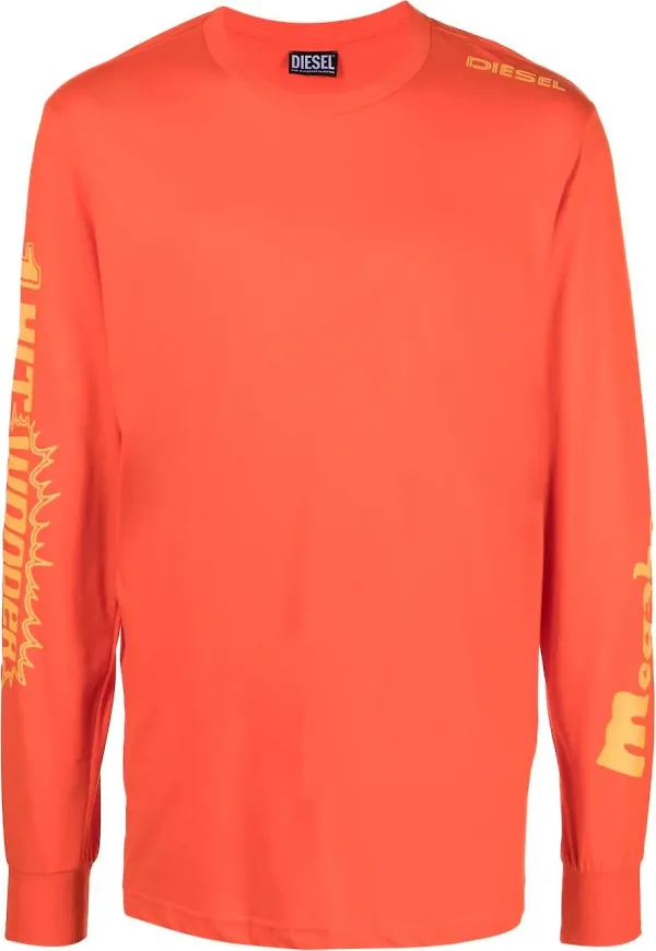 Diesel T-JUST-LS-E6 t-shirt - Orange