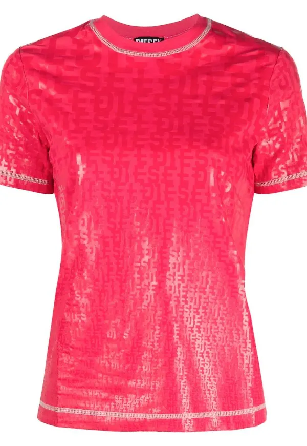 Diesel T-REG-MON t-shirt - Rosa