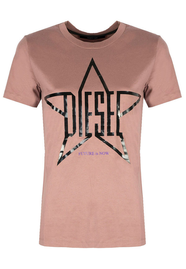 Diesel T-Shirt 34;T-Sily-Za Rosa, Dam
