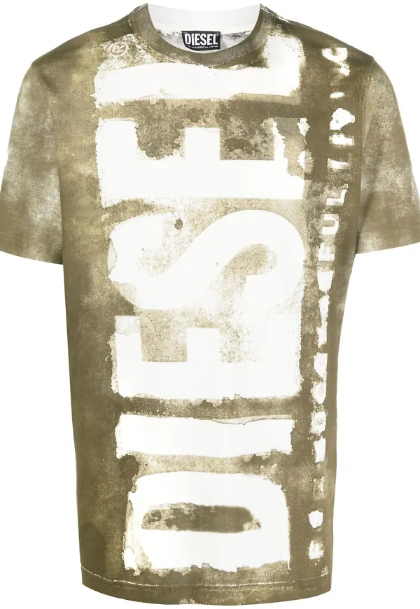 Diesel t-shirt med grafiskt tryck - Vit