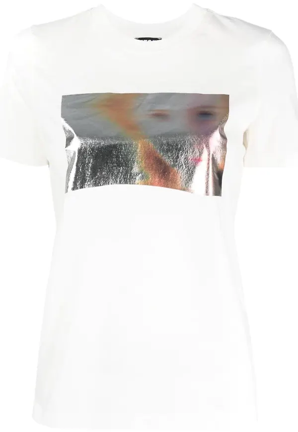 Diesel t-shirt med grafiskt tryck - Vit