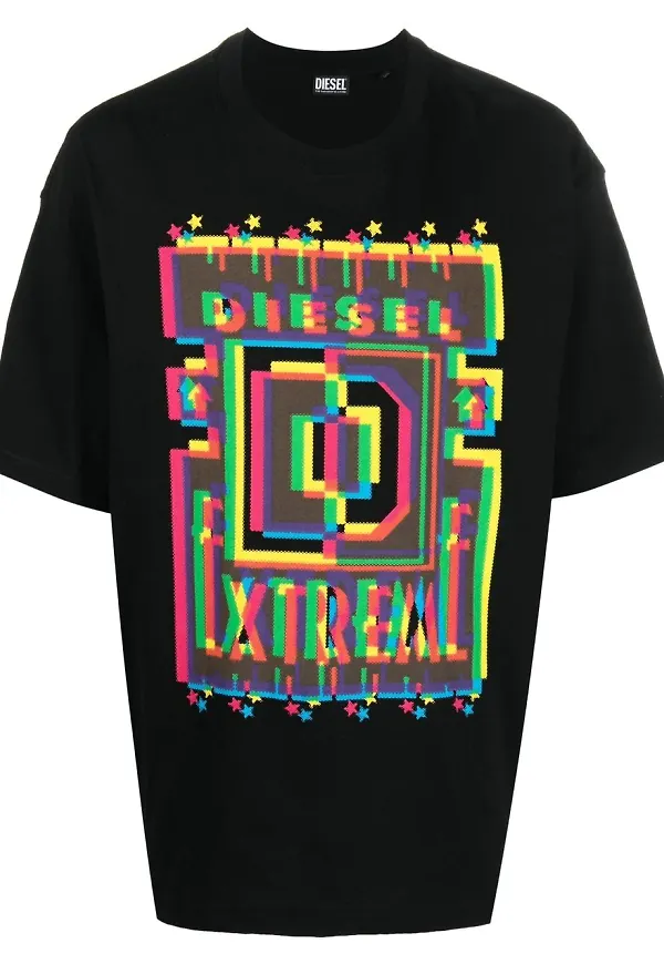 Diesel t-shirt med logotyp - Svart