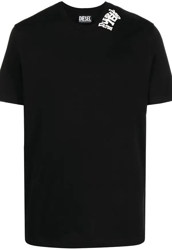 Diesel t-shirt med logotyp - Svart