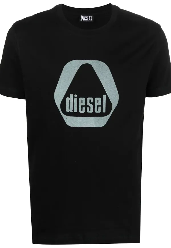 Diesel t-shirt med logotyp - Svart