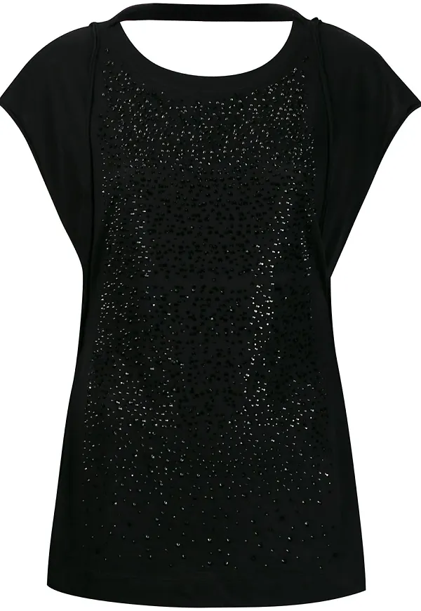 Diesel t-shirt med strass - Svart