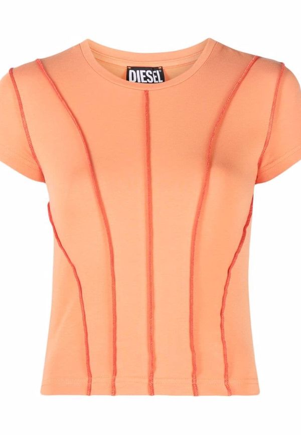Diesel t-shirt med synlig söm - Orange
