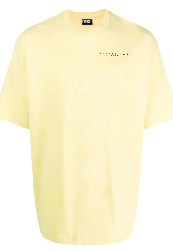 Diesel t-shirt med tryck - Gul