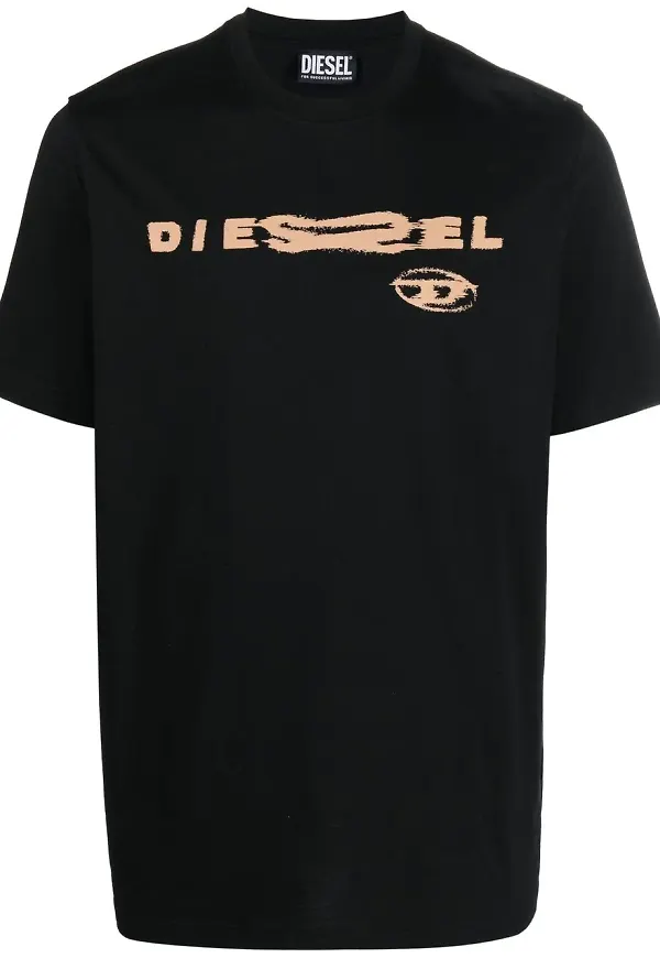 Diesel t-shirt med tryck - Svart