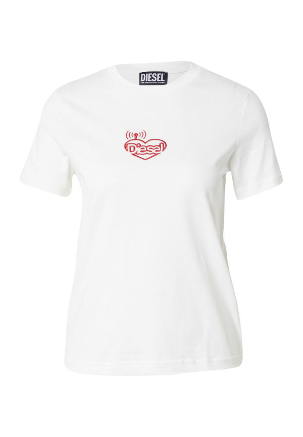 DIESEL T-shirt purpur / vit