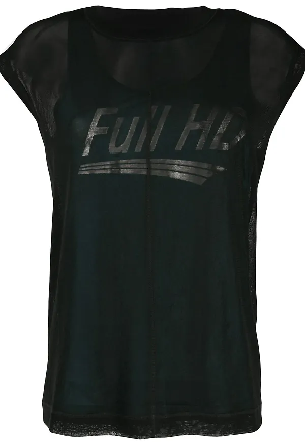 Diesel T-Slicut skiktad t-shirt - Svart