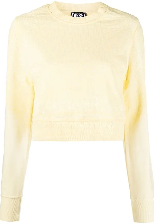 Diesel tröja med monogram - Gul