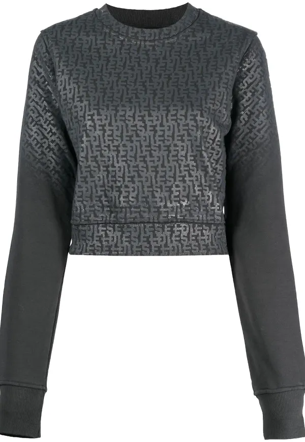 Diesel tröja med monogram - Svart