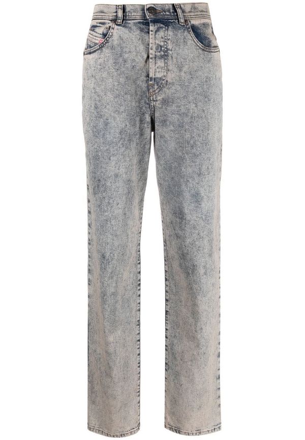 Diesel tvättade jeans med rak passform - Neutral