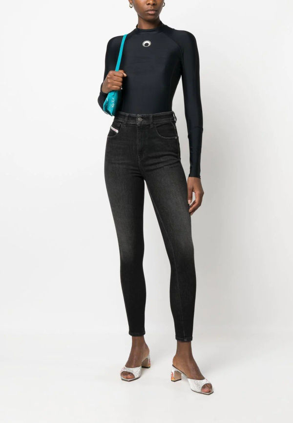 Diesel tvättade skinny-jeans - Grå