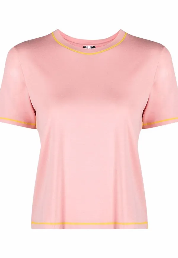 Diesel tvådelad pyjamas med logotyp - Rosa