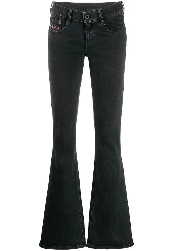 Diesel utsvängda jeans - Svart