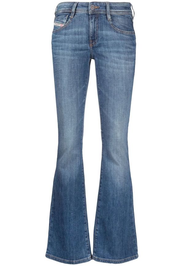 Diesel utsvängda jeans med låg midja - Blå