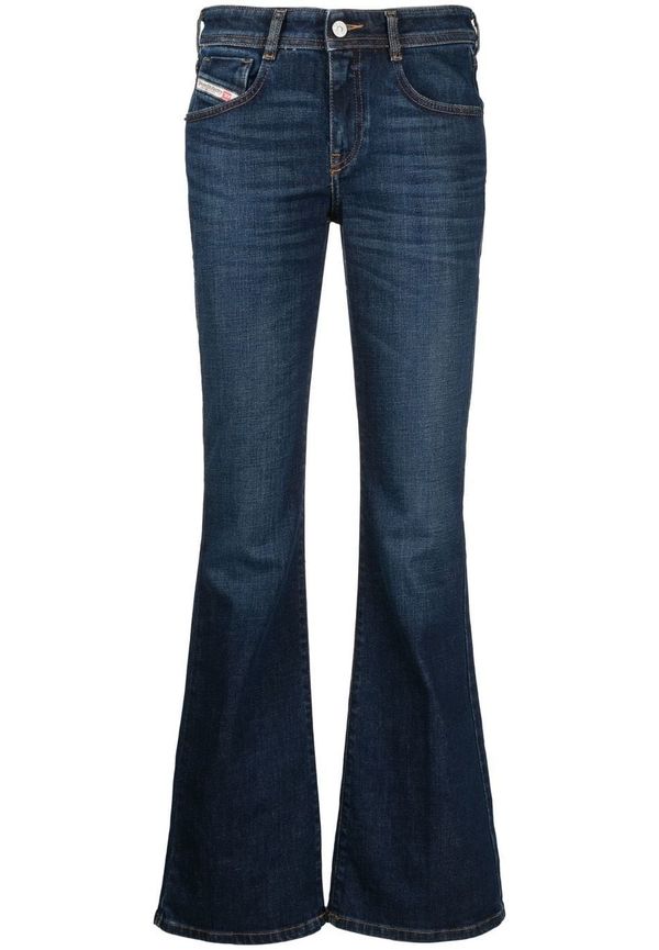 Diesel utsvängda jeans med smal passform - Blå