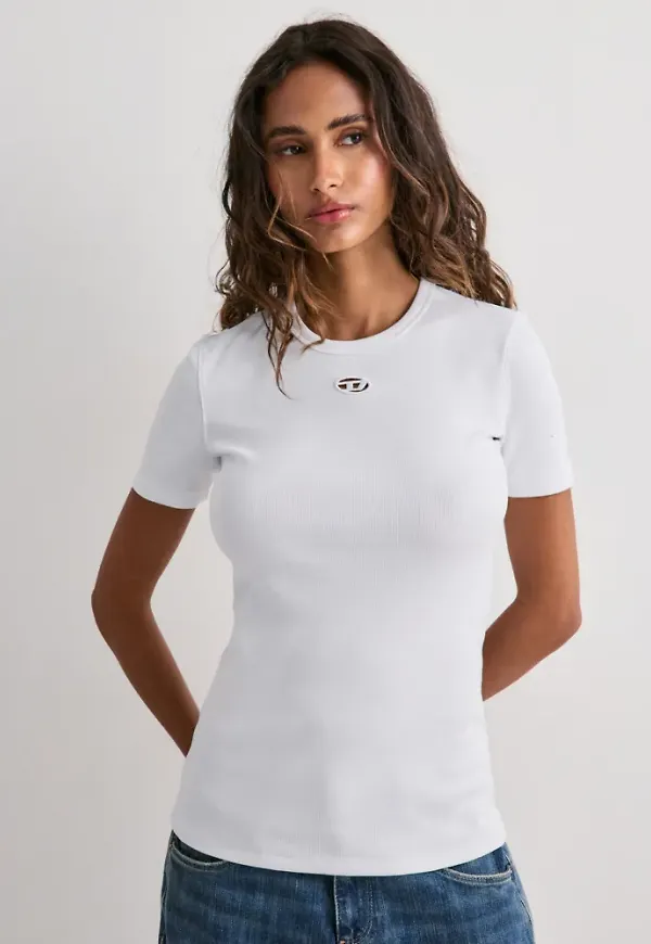 Diesel - Vit - T-ribber-od T-shirt