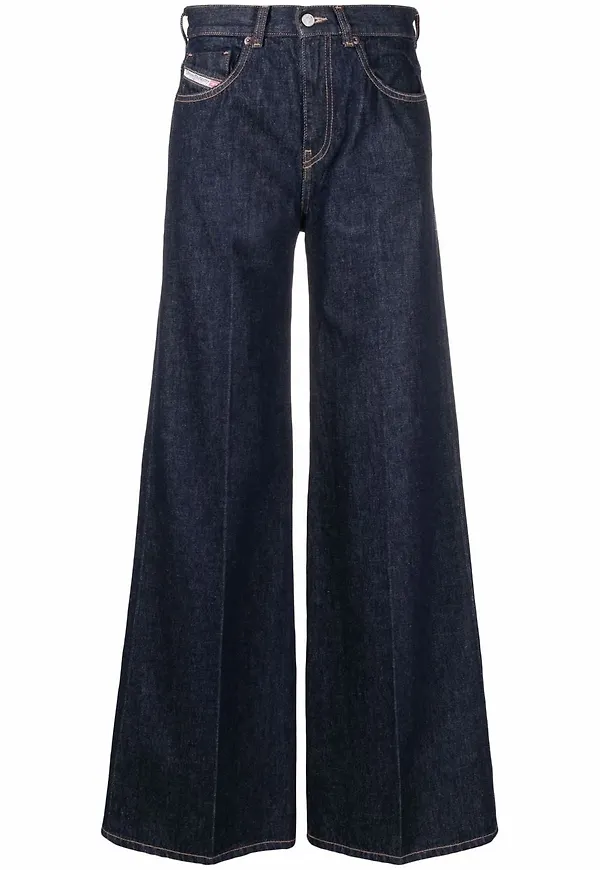 Diesel wide leg-jeans - Blå