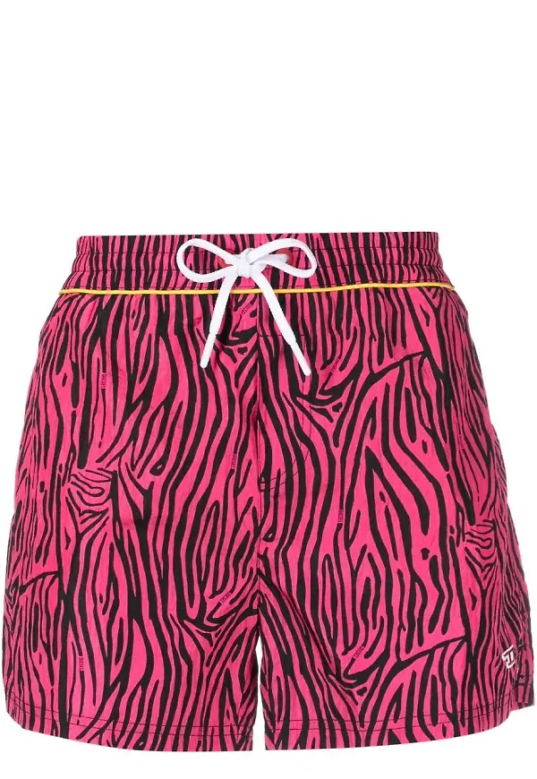 Diesel zebramönstrade shorts - Rosa