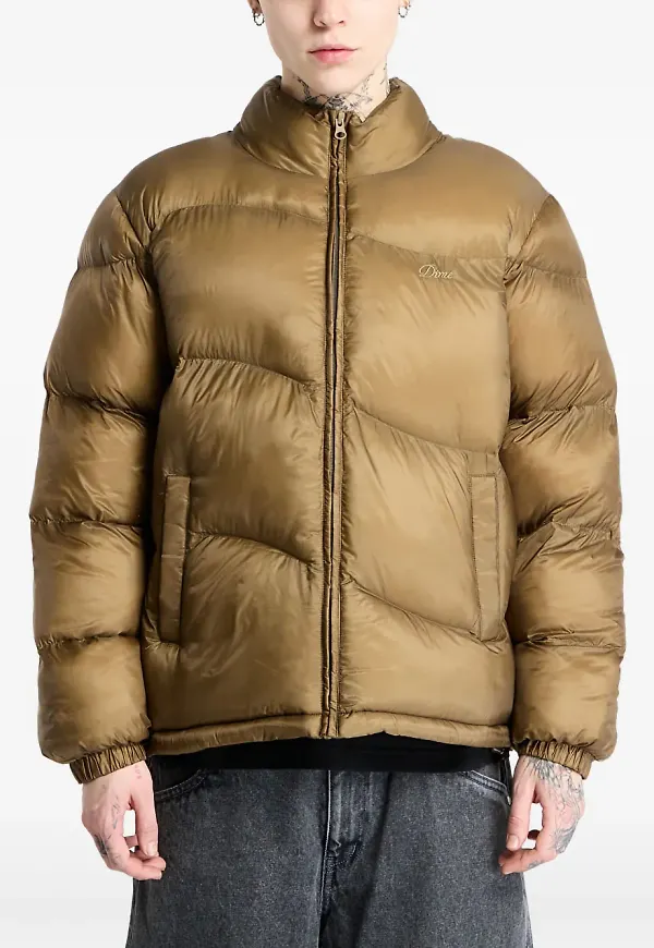 dime Classic Ripstop puffjacka - Guldfärgad