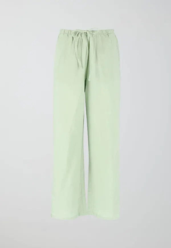 Dina petite linen blend trousers