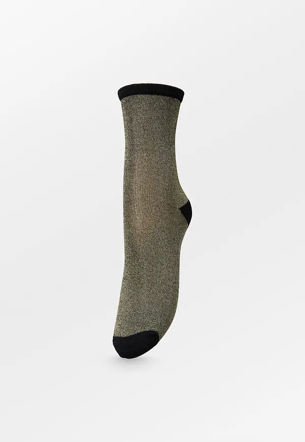 Dina Solid Glittersock - Gold