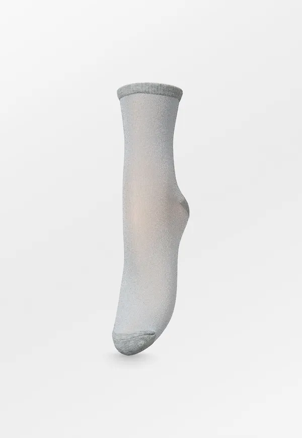 Dina Solid Glittersock - Grey