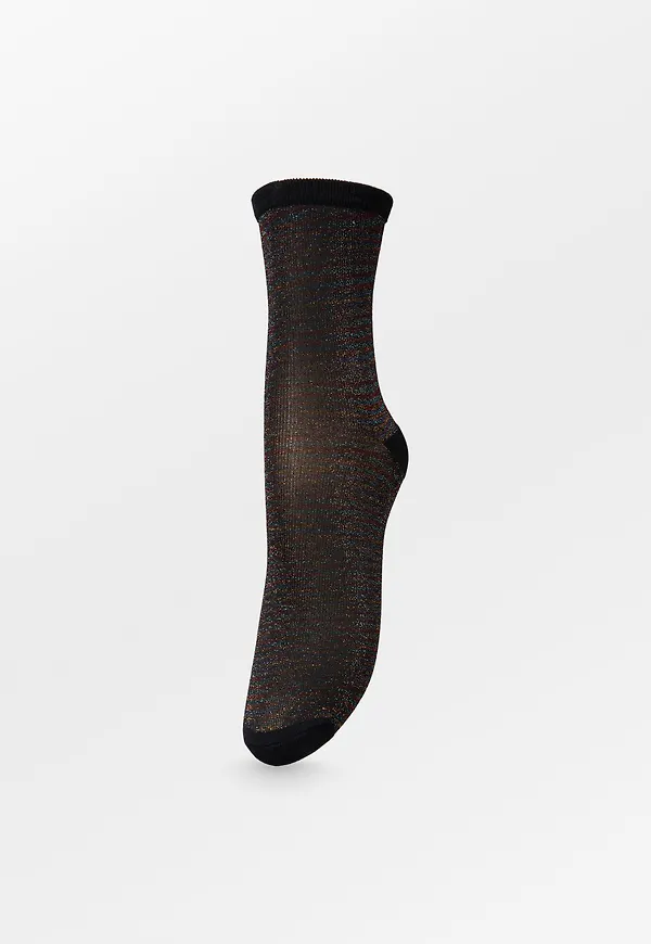 Dina Solid Glittersock - Multi col.
