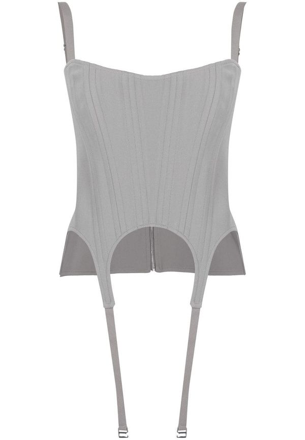 Dion Lee Arch lång korsettopp - Grön
