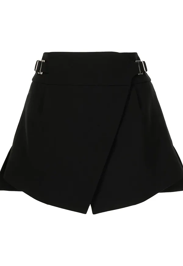 Dion Lee asymmetrisk minikjol - Svart