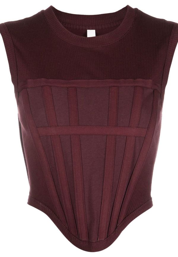 Dion Lee asymmetriskt linne - Röd