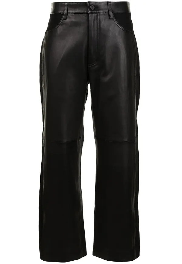 Dion Lee beskurna skinnbyxor - Svart