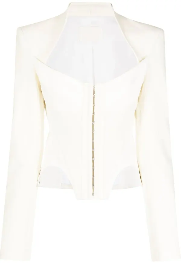 Dion Lee bustierjacka - Vit