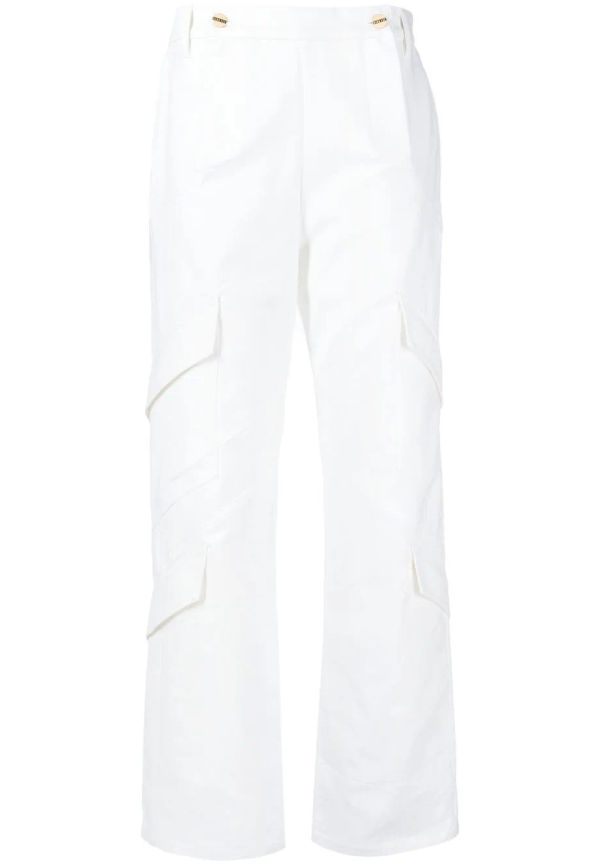 Dion Lee cargobyxor med sömdetalj - Vit