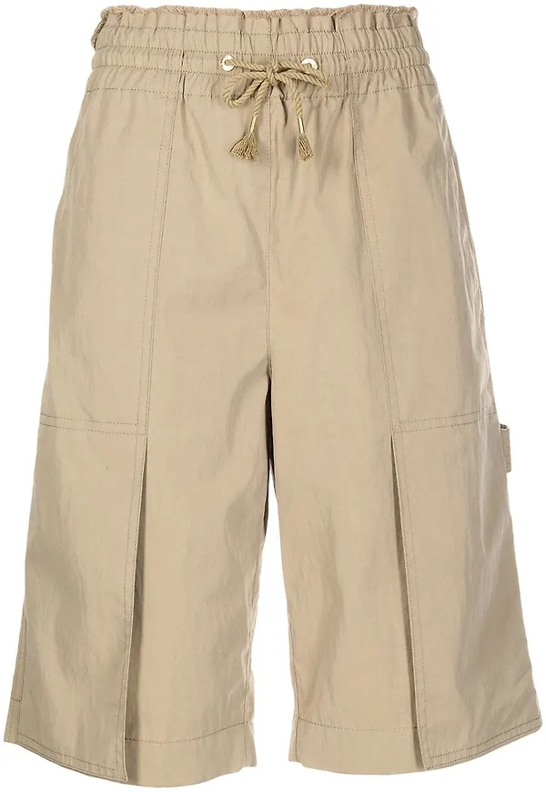 Dion Lee cargoshorts med repdetalj - Brun