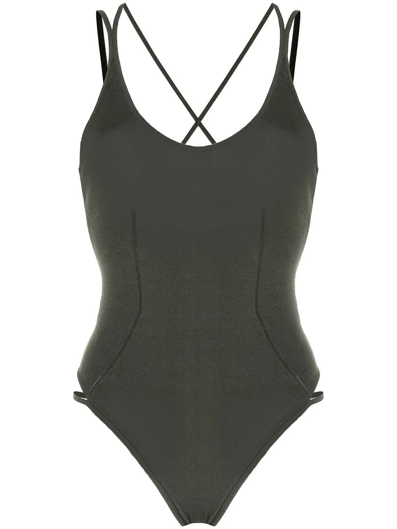 Dion Lee Densitet body med öppen rygg - Grön