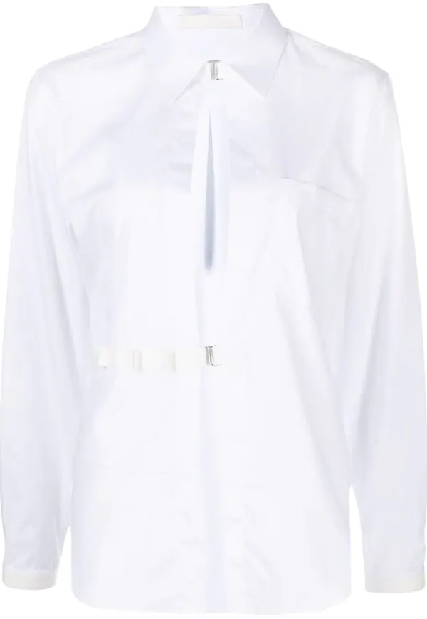 Dion Lee E-Hook omlottskjorta - Vit