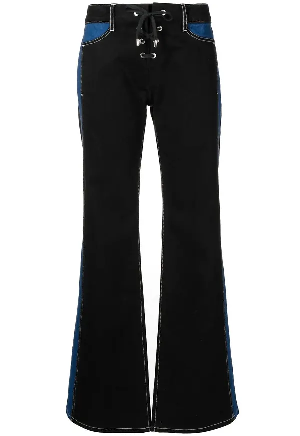 Dion Lee flare-jeans - Svart